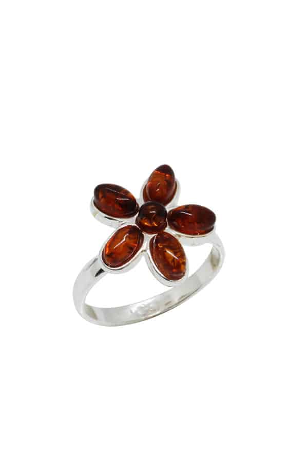 Bague en ambre enfants poinçonnée 925/1000