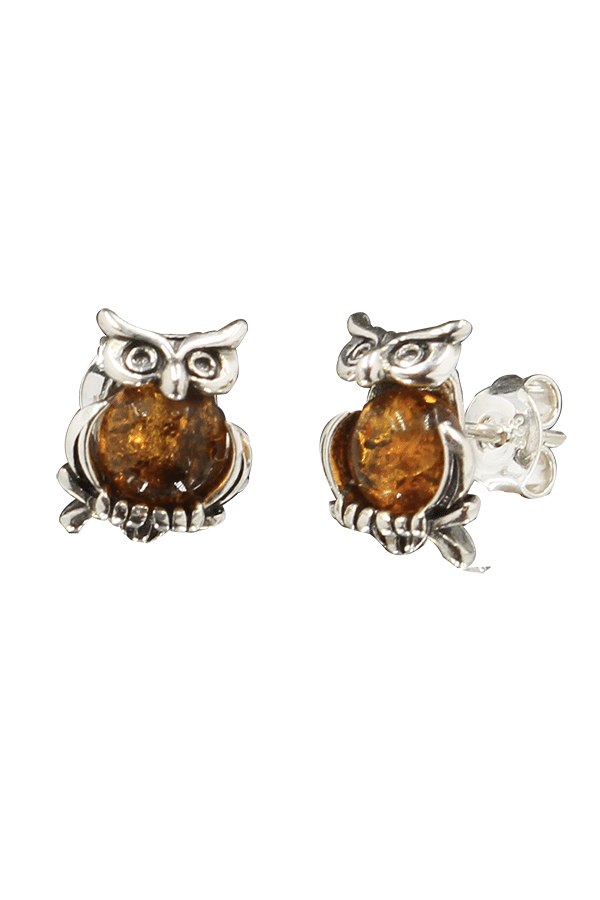 Boucles d'oreilles en ambre de la marque Artisana - Boucles d'oreilles