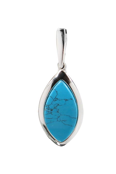 Pendentifs en argent 925 et turquoise