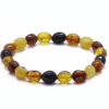 Bracelet ambre mix olive