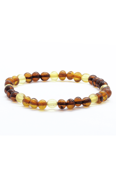 Bracelet D'Ambre Irrégulier Unisexe - Perles Naturelles Givré Pour Cheville Ou Poignet