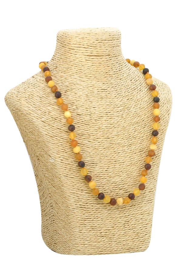 Collier-ambre-brut, pour homme ou femme certificat authenticité inclu