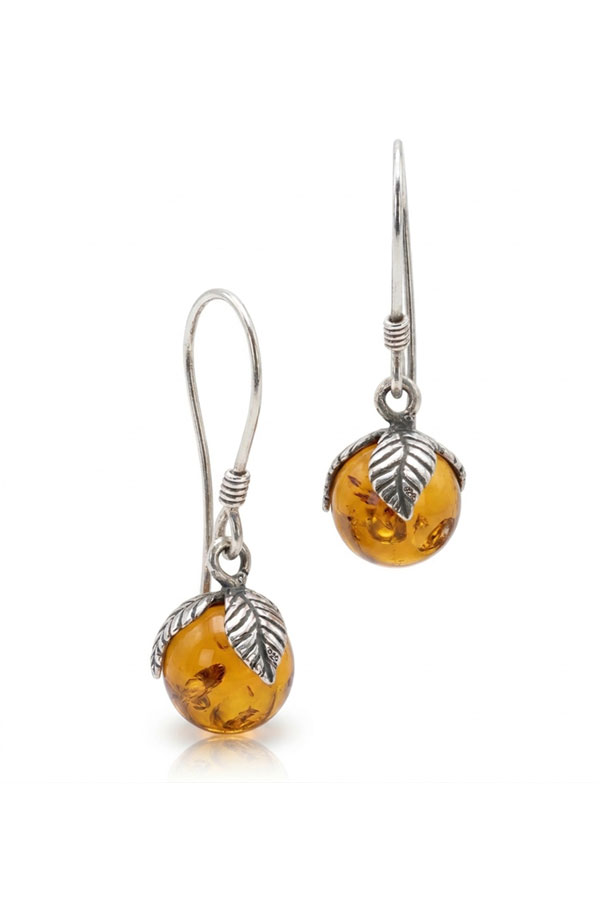 Boucles ambre et argent celte