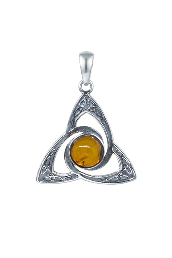 Pendentif Triquetra ambre
