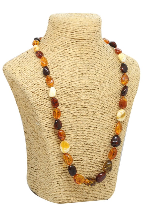 Collier-Ambre-Multicolore-luxe pour femme ou homme
