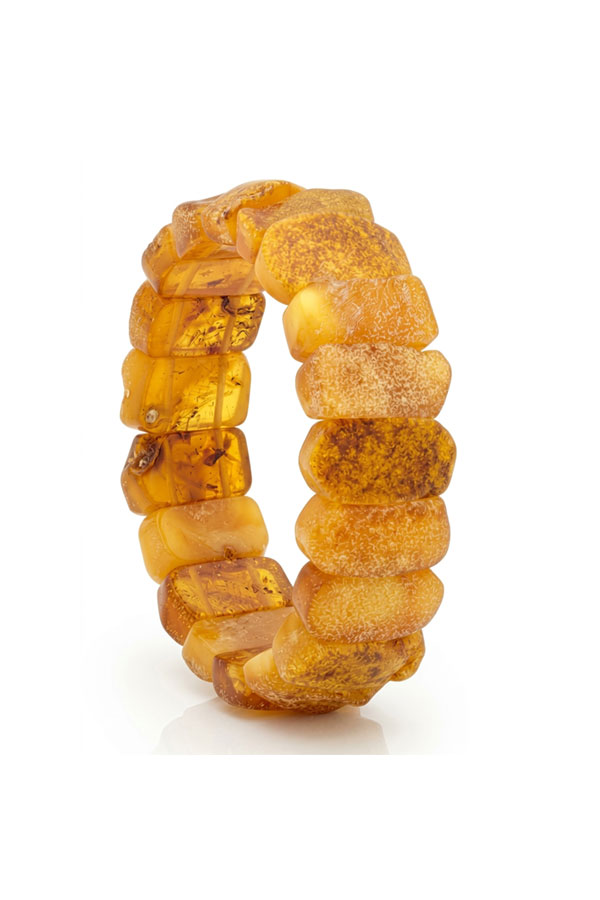 Bracelet ambre beurre et brut – Image 2